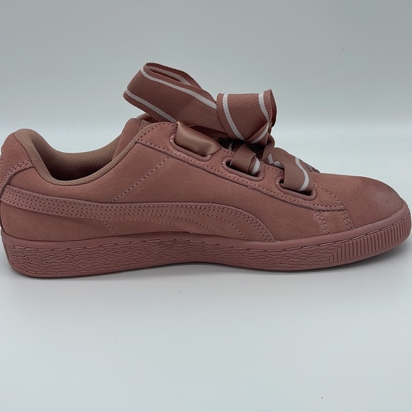 Puma Suede Heart Satin II Women's Shoes Cameo Brown-Cameo Brown 364084-03 - Picture 9 of 10